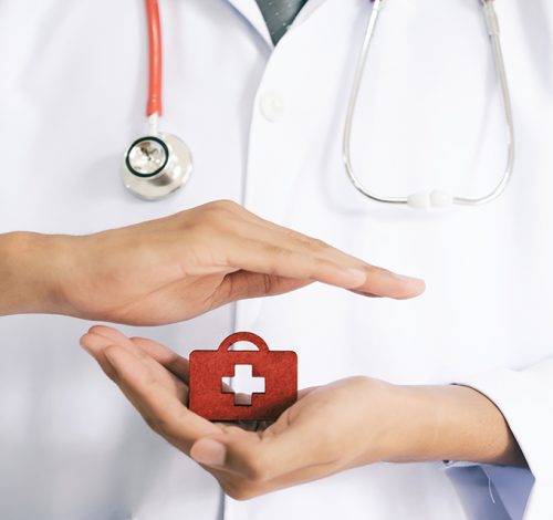 Life and health insurance policy concept idea. Finance and insurance.